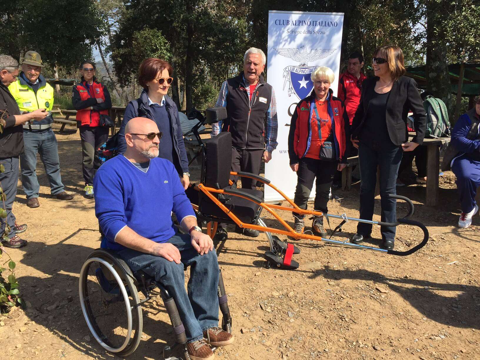 La Spezia: presentata la carrozzina per escursioni senza barriere