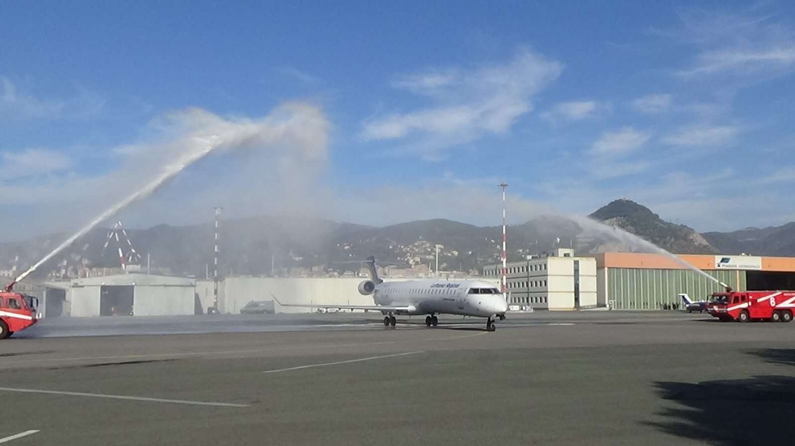 Battezzato il volo Genova-Francoforte: oltre 200 destinazioni possibili