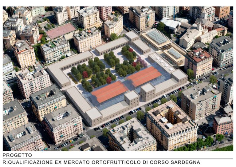 Genova, ecco come cambierà l’ex mercato di corso Sardegna