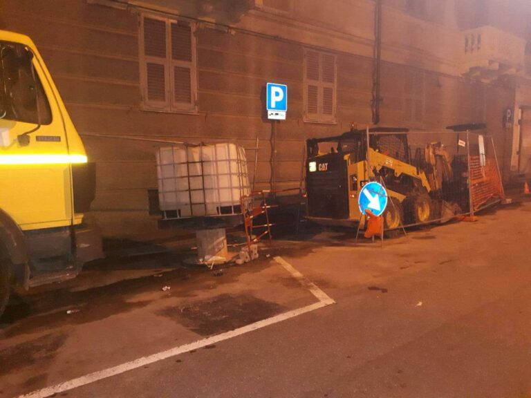 Lavori stradali fibra ottica