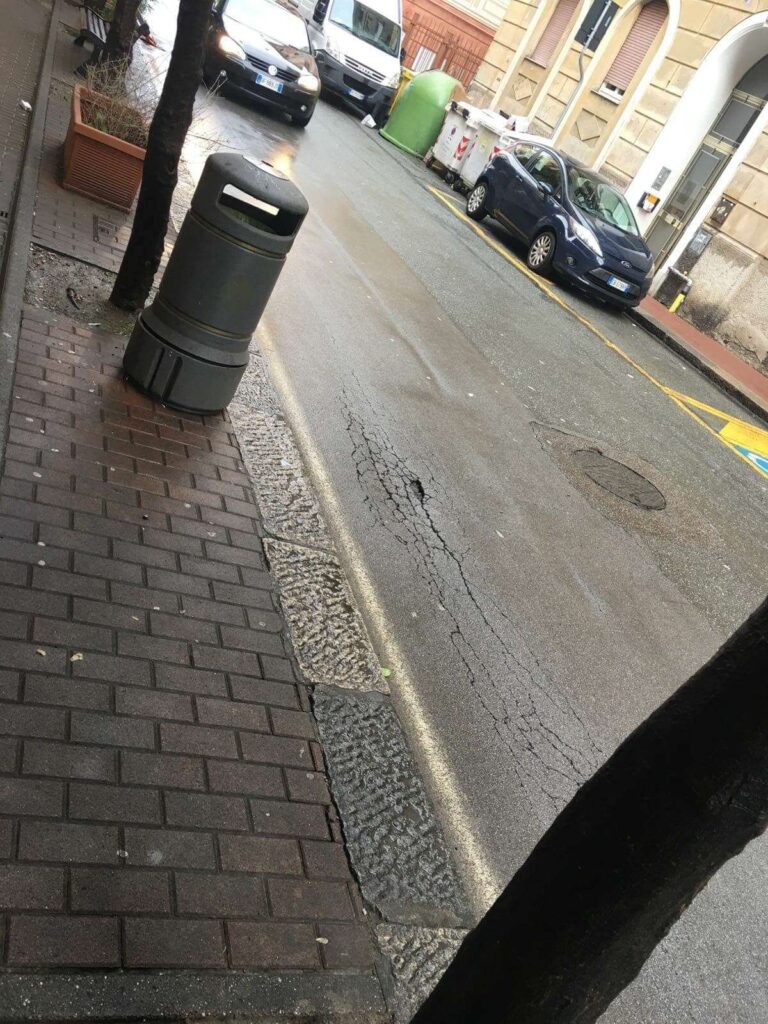 Lavori stradali fibra ottica