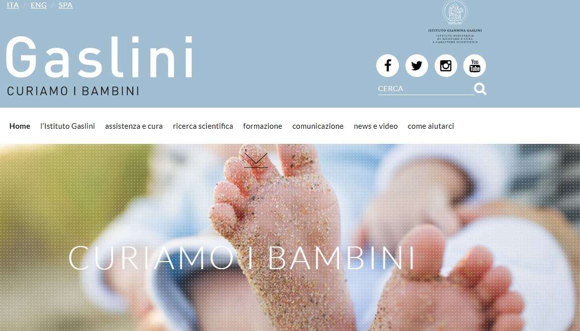 Gaslini, online il nuovo sito Internet