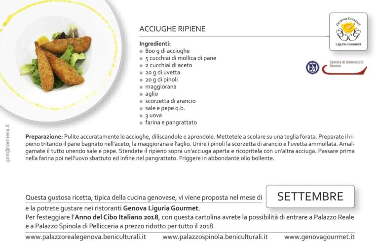 Cartoline Genova Liguria Gourmet