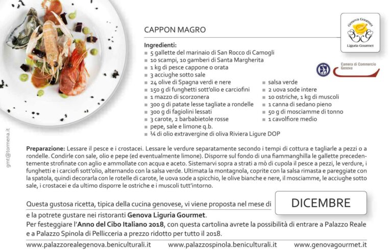 Cartoline Genova Liguria Gourmet