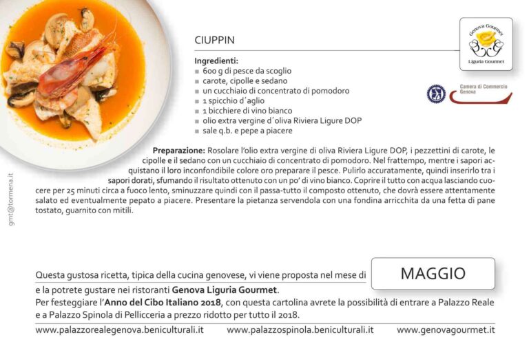 Cartoline Genova Liguria Gourmet