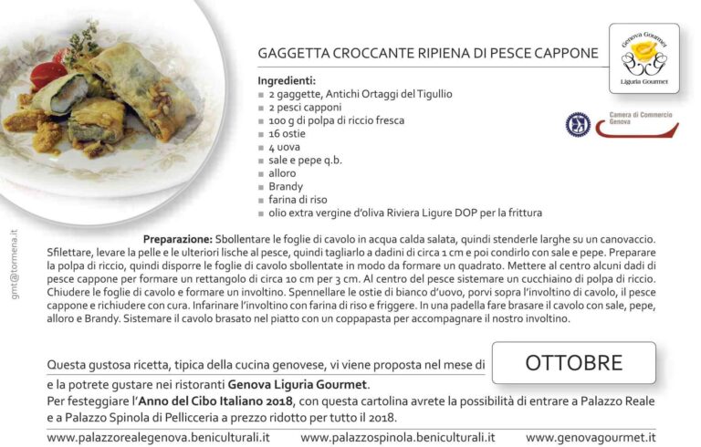 Cartoline Genova Liguria Gourmet