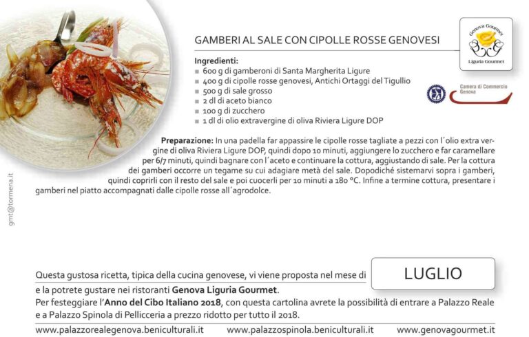 Cartoline Genova Liguria Gourmet