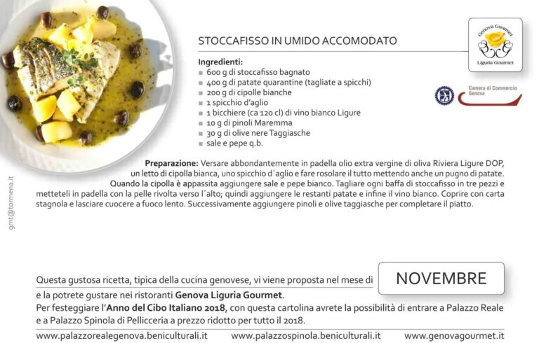 Cartoline Genova Liguria Gourmet