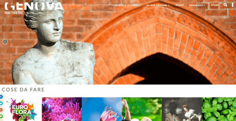 Visitgenoa.it, nuovi contenuti, grafica e funzionalità