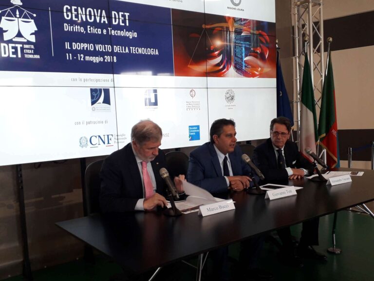 Genova Det: un convegno internazionale su diritto, etica e tecnologia