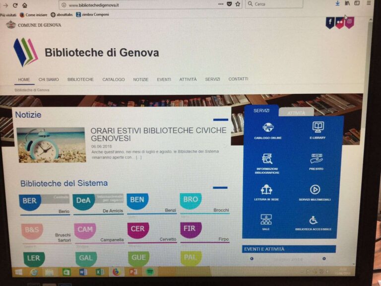 Genova, online il nuovo portale delle biblioteche