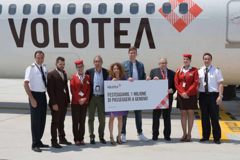 Volotea tocca il milione di passeggeri a Genova