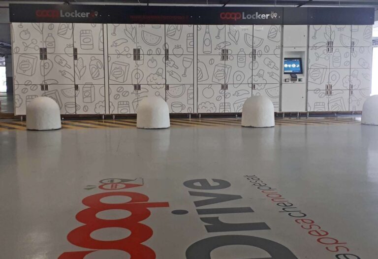 I primi locker liguri al Coop Drive dell’Aquilone di Genova