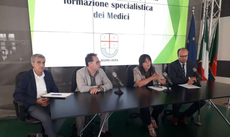 Regione Liguria finanzia 12 borse di studio per le specializzazioni in sanità