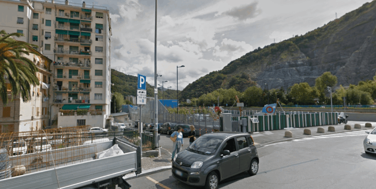 Genova Molassana, aperto il parcheggio di ponte Fleming