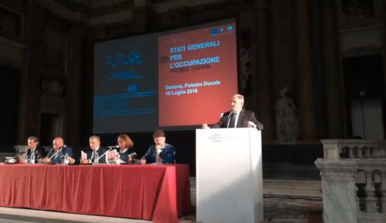 Genova, Bucci: «4.500 posti di lavoro in più nel primo trimestre»