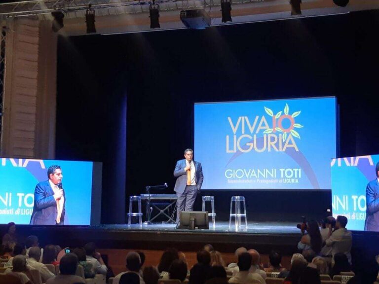 Toti: «Mi ricandido presidente della Regione Liguria»
