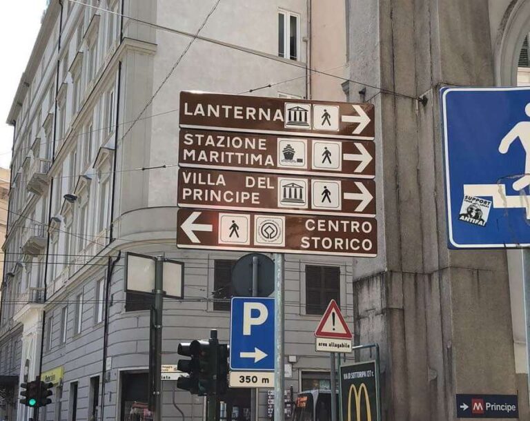 Lanterna di Genova nella segnaletica turistica, 17 nuovi cartelli