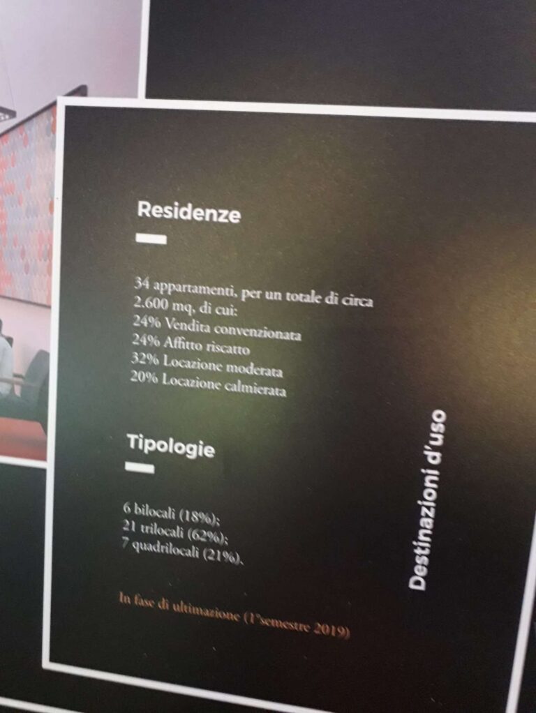 Progetto Social Housing Sampierdarena