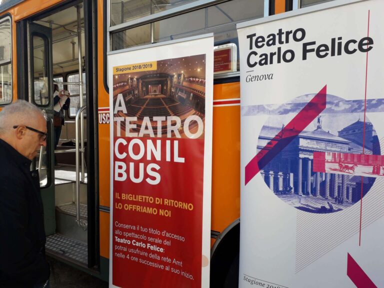 “A teatro con il bus”, Amt e Carlo Felice insieme per stimolare l’uso dei mezzi pubblici
