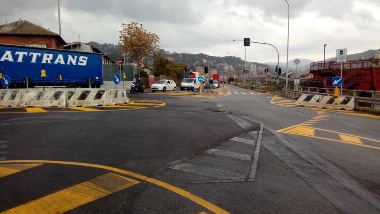 Genova: temporanea chiusura di via 30 giugno per operazioni su viadotto Morandi
