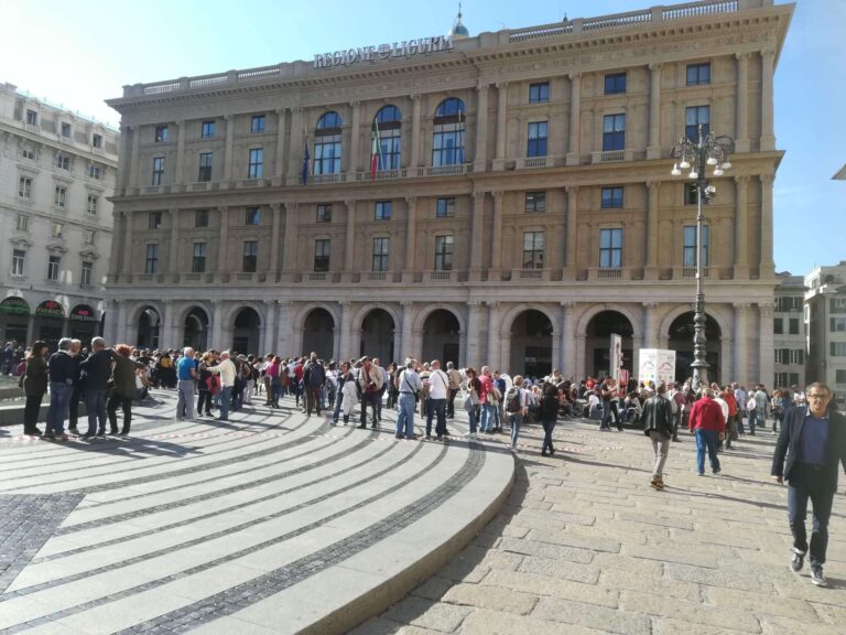manifestazione commercianti sfollati val polcevera