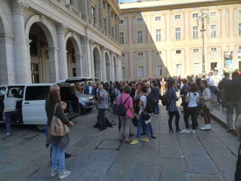 manifestazione commercianti sfollati val polcevera