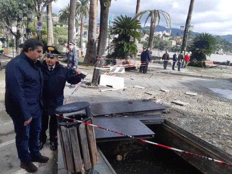 Maltempo, Toti: «Strada di servizio tra Portofino e Santa, obiettivo risanamento entro Pasqua»