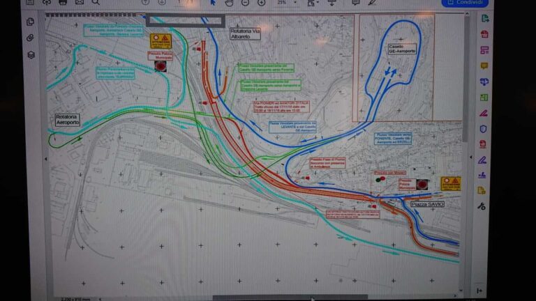 Via Siffredi chiusa a Genova, come cambia la circolazione