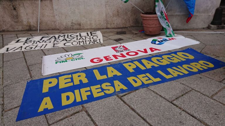 Piaggio, Fiom Cgil: dal Governo nessuna concretezza, solo rassicurazioni elettorali