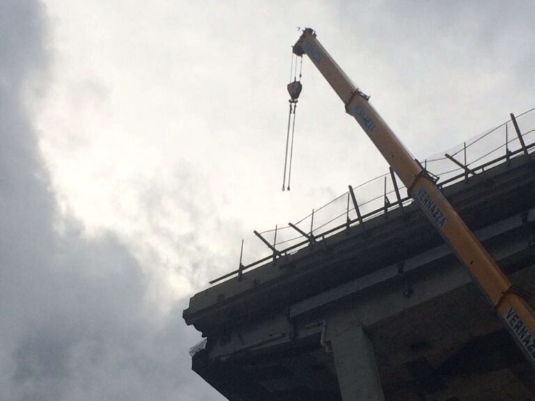 Demolizione ponte Morandi: le attività di Arpal