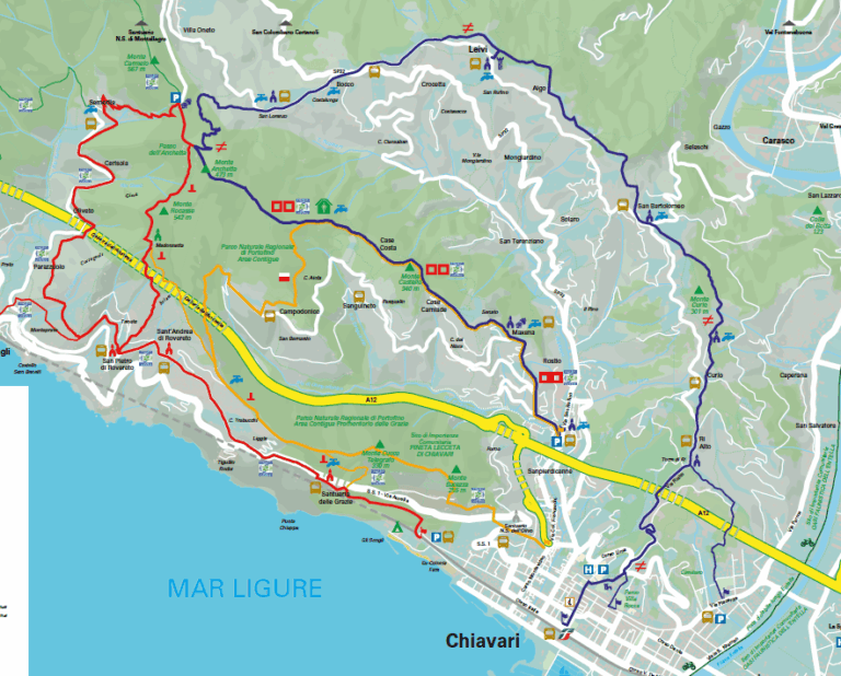 Chiavari, stampate le nuove mappe delle escursioni