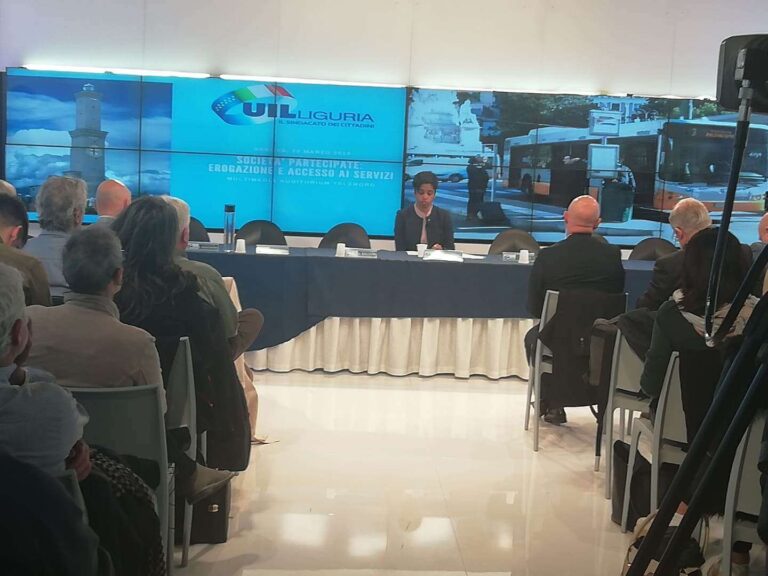Uil Liguria: serve una svolta sui servizi pubblici