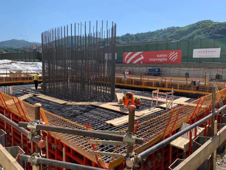 Ponte Morandi, il 25 giugno la prima gettata di cemento del nuovo viadotto