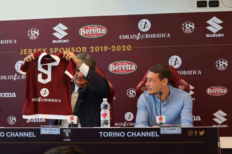 EdiliziAcrobatica back sponsor del Torino FC per la stagione 2019/2020