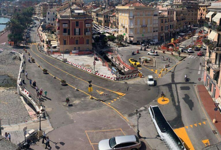 Rapallo, riaperta la viabilità su lungomare Vittorio Veneto