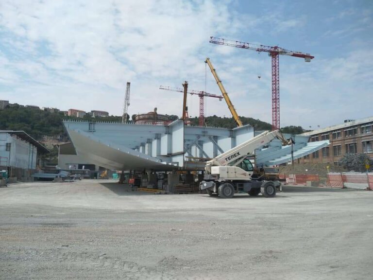 Ponte Genova, primo trasporto eccezionale di impalcato per cantiere Levante: lavori, percorsi e divieti