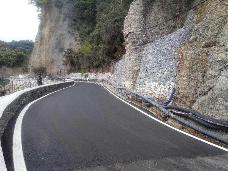 sp227 tracciatura segnaletica orizzontale