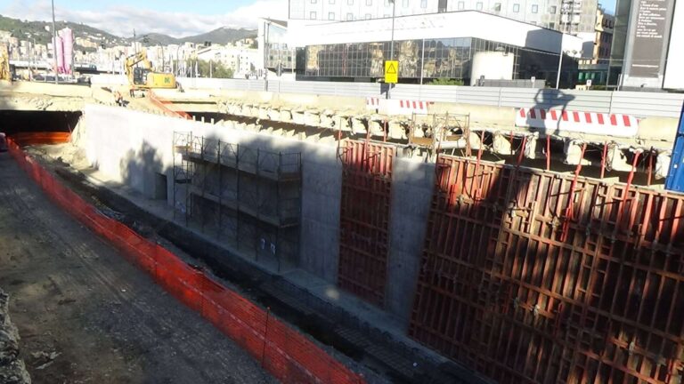 cantiere Bisagno lavori