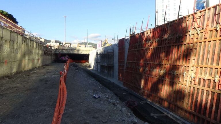 cantiere Bisagno lavori