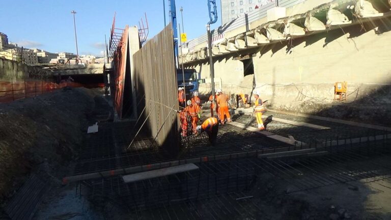 cantiere Bisagno lavori