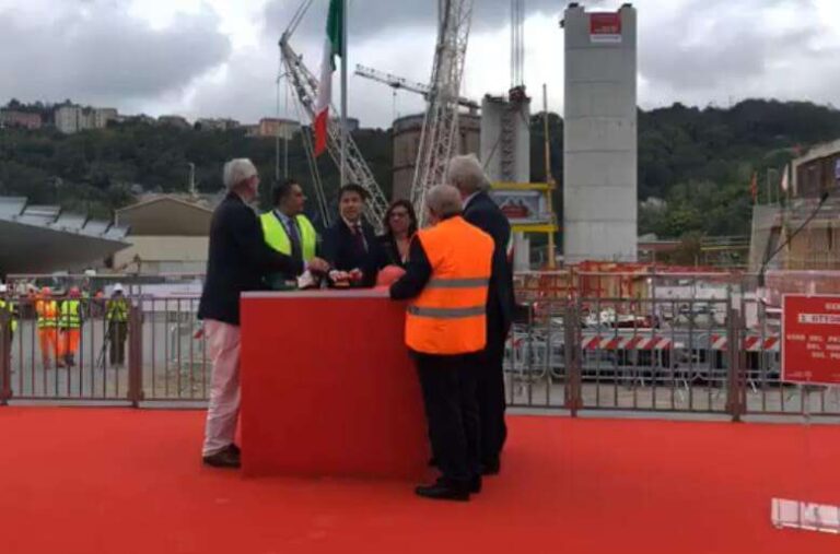 Nuovo ponte sul Polcevera, Bono: «Restituiremo infrastruttura nevralgica in tempi record»