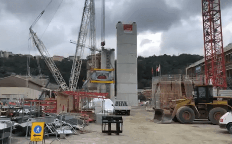 Ponte sul Polcevera, Bucci: «Pressione sul ministero per avere ok sui detriti per Fincantieri»