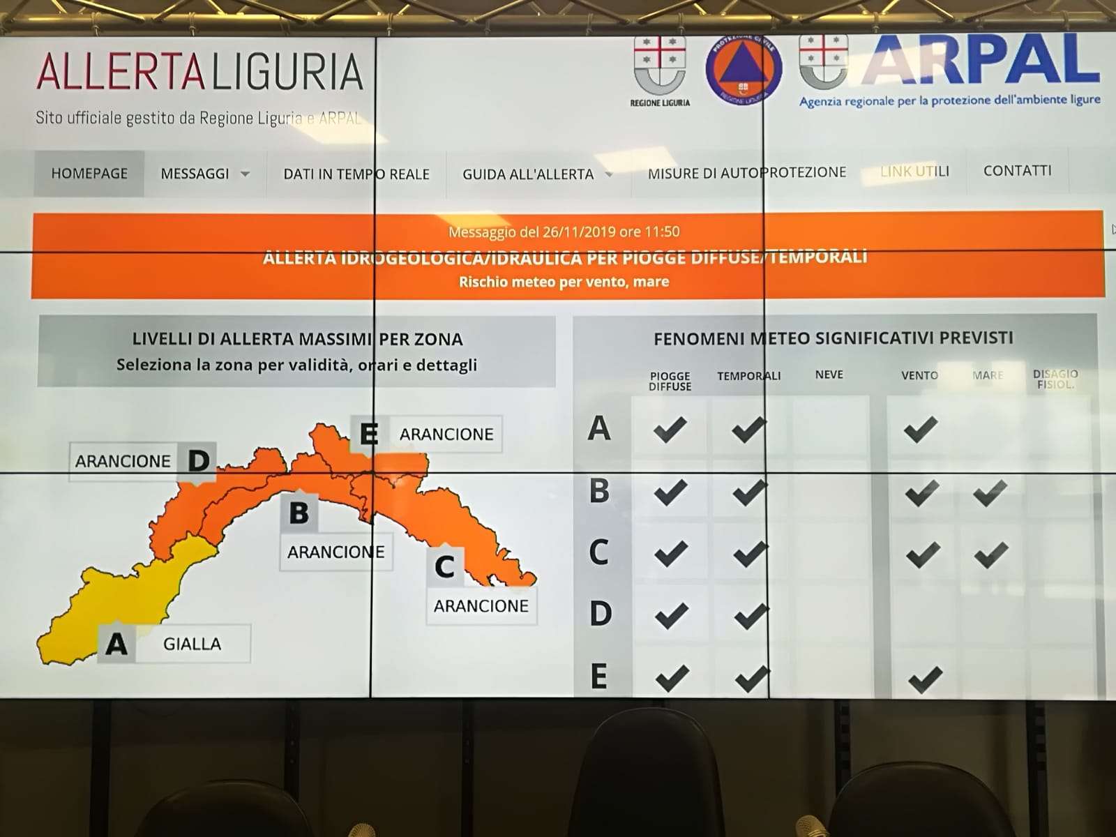 Liguria: nuova allerta meteo  arancione  mercoledì