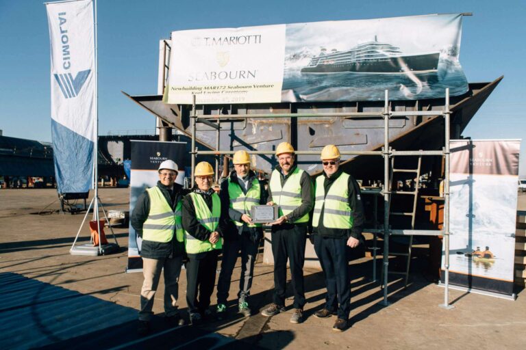 T. Mariotti: posa della chiglia per una nuova nave extra lusso Seabourn