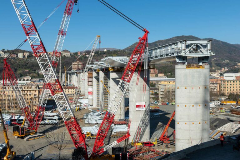 Nuovo ponte sul Polcevera, completate le 18 pile in cemento armato