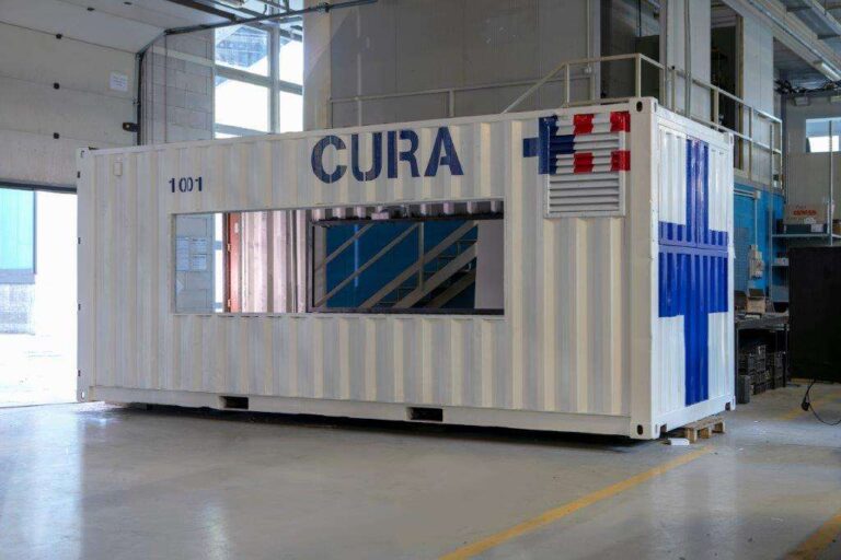 Le pitture Boero sui moduli dell’iniziativa Cura per i pazienti covid-19