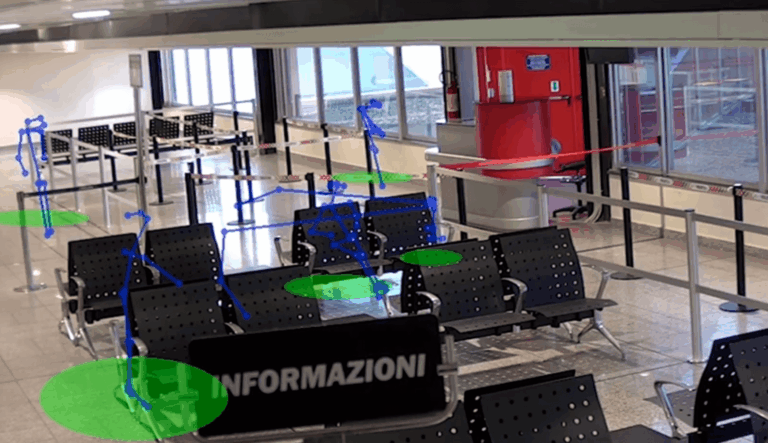 All’Aeroporto di Genova la sperimentazione di un software dell’Iit sul distanziamento sociale