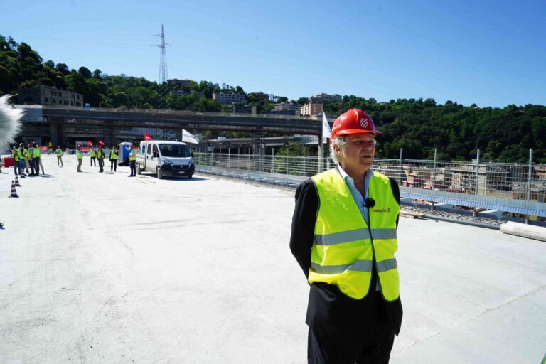 Nuovo ponte di Genova: l’auto di Salini ha attraversato tutto il viadotto