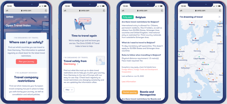 Omio lancia The Open Travel Index, vademecum online per la nuova era del turismo